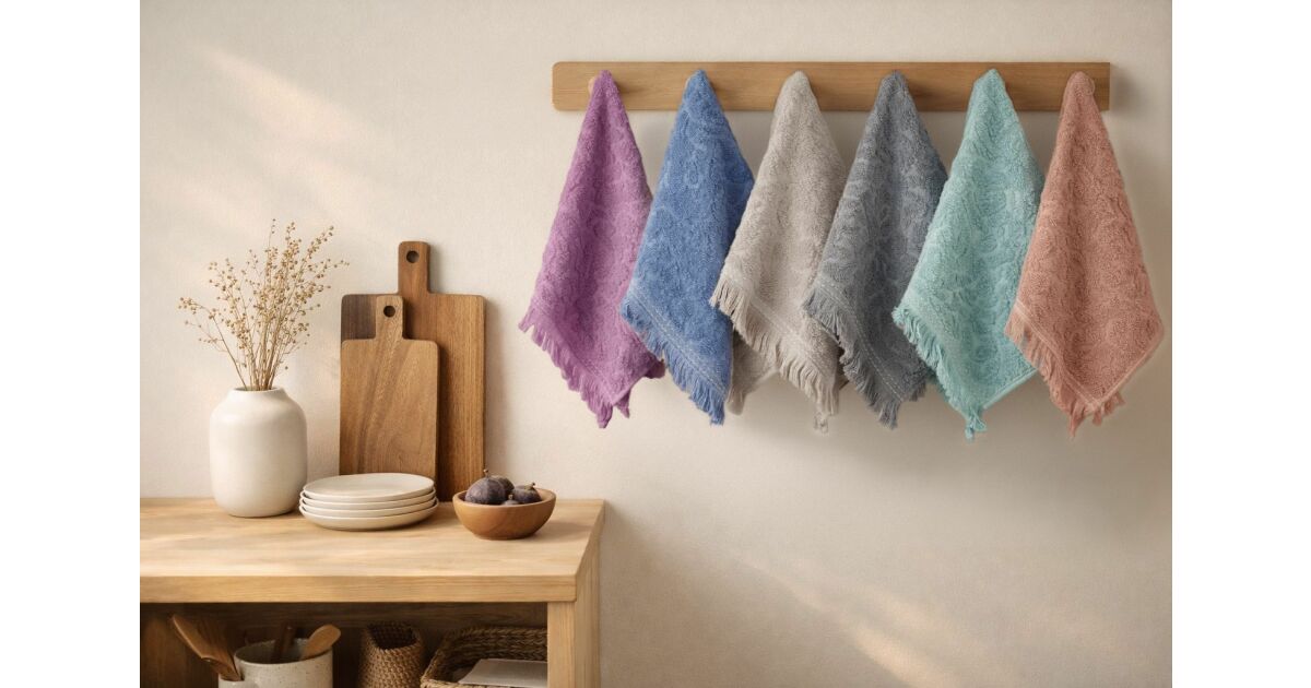 L'essential Maison Törölköző szett (6 db) Többszínű Texturált Assorti 175565019