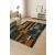 Conceptum Hypnose szőnyeg 120 x 180 Multicolor BSR-8 modern nappali környezetben, világos színű kanapéval és minimalista dekorációval, bemutatva méretét és élénk absztrakt mintáját