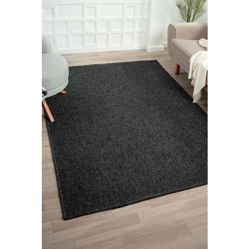 Conceptum Hypnose Hall Carpet (80 x 250) antracit rusticana színben modern nappaliban elhelyezve - Szőnyeg