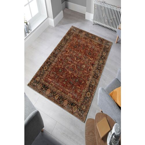Conceptum Hypnose többszínű szőnyeg 60x100cm hagyományos mintával, modern nappaliban elhelyezve - Szőnyeg