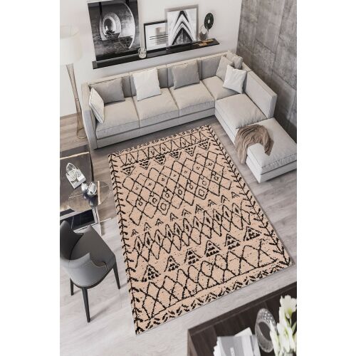 Conceptum Hypnose Carpet többszínű W1068, 60x100 cm, modern nappali környezetben bemutatva, eleganciát és melegséget adva a dekorációnak - Szőnyeg
