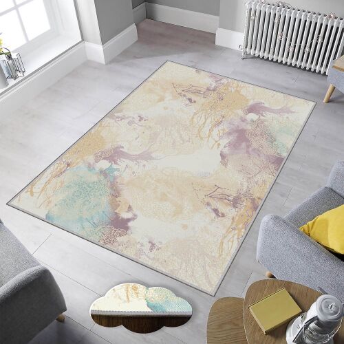 Conceptum Hypnose Hall szőnyeg, 80 x 300 cm, többszínű, absztrakt minta modern folyosói környezetben - Szőnyeg