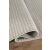 Conceptum Hypnose Carpet Grey Marla 2007, a szürke szőnyeg feltekert széle, amely a szövött hátlapot mutatja, 60x100 cm