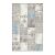 Conceptum Hypnose Hall Carpet, többszínű, 100x300 cm, elegáns mintás folyosói szőnyeg, felülnézet fehér háttéren