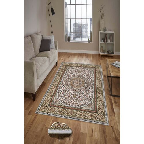 Conceptum Hypnose Többszínű Szőnyeg 50x80cm modern nappali környezetben, 3/4 nézet, elegáns designját és puha textúráját mutatva - Conceptum Hypnose