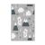Conceptum Hypnose Carpet (120 x 180) Multicolor HMNT233 aranyos jegesmedve és hegy mintával, felülnézet