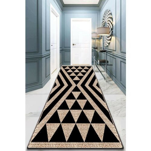 Conceptum Hypnose előszoba szőnyeg (80 x 150) többszínű Pull Djt elegáns előszobában, modern geometriai mintával - Szőnyeg