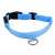 Blue LED dog collar, AG232A, 34-42cm, safety, visibility, night walking