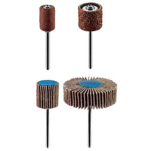 Schleifzubehör für Mini-Schleifer, 24-teiliges Set, enthält Schleifbänder, Schleifscheiben, Spindeln und flache Scheiben - Zubehör für Schleifmaschinen