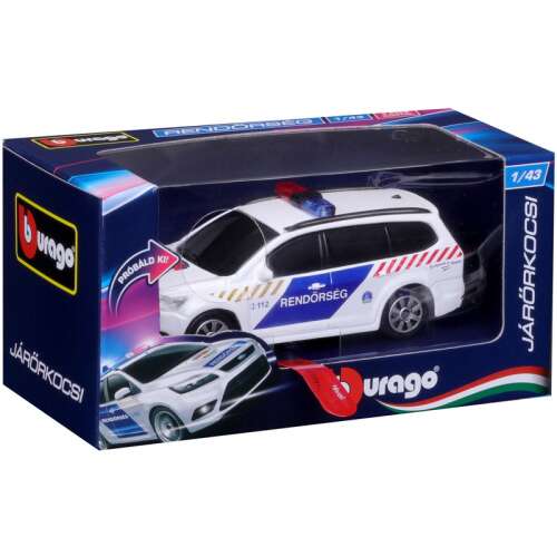 Bburago magyar rendőrautó Autómodell - Ford Focus 1:43