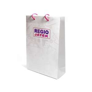 REGIO JÁTÉK Geschenktasche mit rosa Henkeln und Spielzeugdesign, 23 x 35 cm - Regio