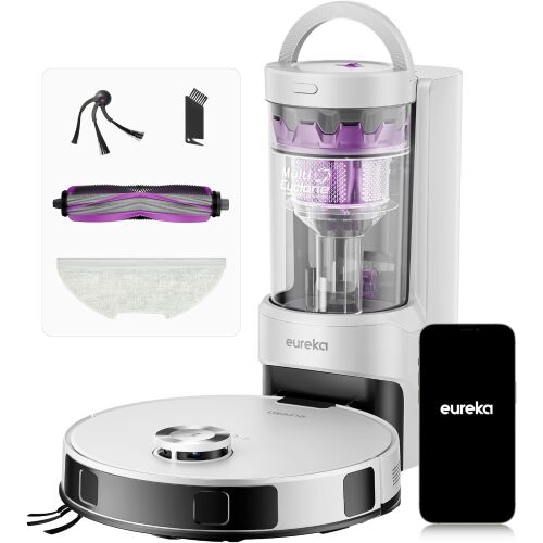 EUREKA VACUUMS E20 EVO Plus robotporszívó önürítő dokkolóval fehér 175631364 - Robotporszívó