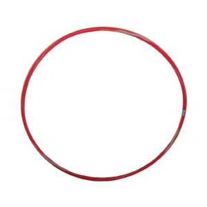 Cerc hula hoop roșu, diametru 90 cm, pentru exerciții și distracție - Cercuri Hula hoops