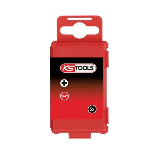 KS Tools Kereszthornyú bit PH 0 Speciális acél E 6.3 5 db (911.8391) 175649283 - Bitfej