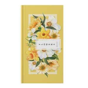 TOPTIMER Taschenkalender 2022, Joy, Narzisse, gelber Einband mit Blumendesign - TOPTIMER