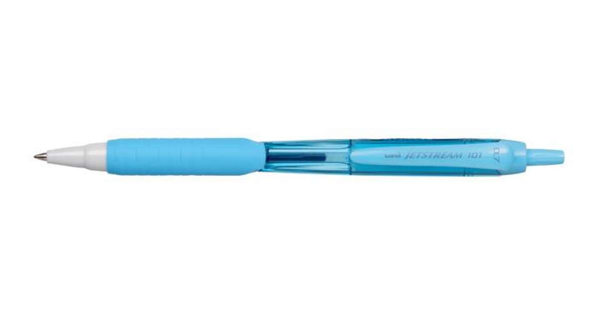 UNI Ballpoint pen, 0.38 mm, push button, UNI "SXN-101FL ", water  blue