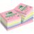 3M POSTIT Selbstklebender Notizblock, 76x76 mm, 16x100 Blatt, umweltfreundlich, 3M POSTIT "Nature", gemischte Pastellfarben 45541285