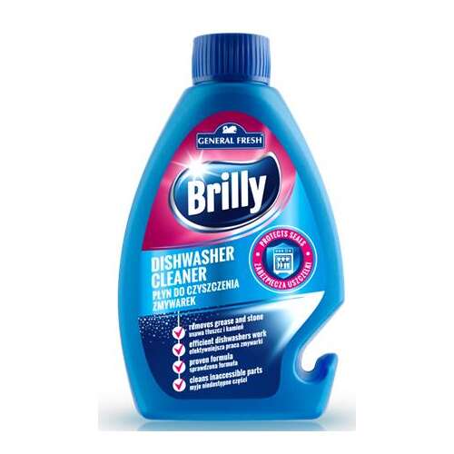 Curățător de mașină de spălat vase Brilly, 250 ml, elimină grăsimea și piatra, curăță părțile inaccesibile, protejează garniturile