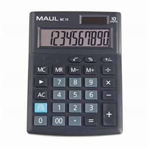 MAUL MC 10 desktop calculator with 10 digits, black - Calculator