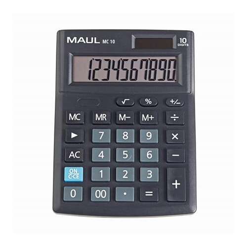 MAUL MC 10 desktop calculator with 10 digits, black
