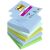 3M POSTIT Self-adhesive notepad, "Z", 76x76 mm, 5x90 sheets, 3M POSTIT "Super Sticky Oasis", mixed colours 88741640
