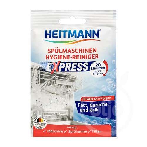 Pudră de curățare pentru mașina de spălat vase HEITMANN, 30 g, HEITMANN "Express"