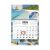 TOPTIMER Kalender, Spediteur, drei Monate, ein Block, TOPTIMER, "Beach" 46107057