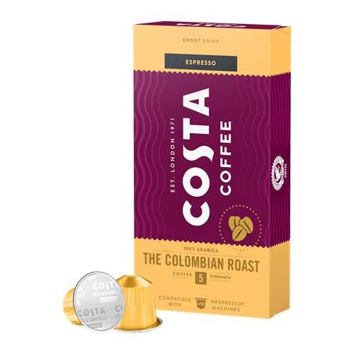 COSTA Kávové kapsule, kompatibilné s Nespresso®, 10 ks, COSTA, "The Colombian Roast"