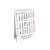 TOPTIMER desk calendar, 3 months per page, 2021-2023, white, 105x135 mm