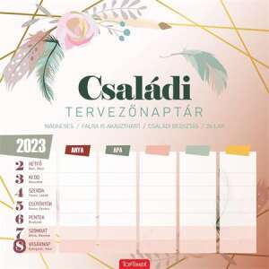 TOPTIMER Calendar, de perete, magnetic, bisăptămânal, TOPTIMER, "planificator de familie", pastel 46739058 Calendare