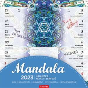 TOPTIMER Mandala 2023 Magnetischer Wochenkalender für die Wand - TOPTIMER