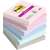 3M Post-it Super Sticky Notes, 76x76 mm, 6x90 sheets, assorted colors
