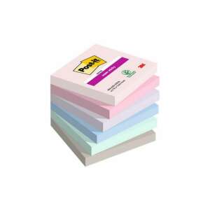 3M Post-it Super Sticky Notes, 76x76 mm, 6x90 sheets, assorted colors - Notepad