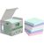 3M POSTIT Self-adhesive notepad, 76x76 mm, 6x100 sheets, environmentally friendly, 3M POSTIT "Nature", mixed pastel colours 46756028
