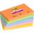 3M Post-it Super Sticky Notepad-uri, 76x127 mm, 5x90 foi, culori asortate