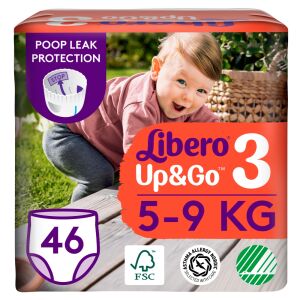 Pampers Libero Diapers Libero Up&Go Baby Diapers 5-9kg Midi (46 Pcs)