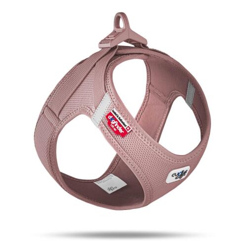 CURLI Kutyahám léghálós csattal, Rose 2XS, 2-4 kg-os kutyáknak, könnyű és kényelmes kisállat kiegészítő, kutyasétáltató felszerelés, állítható - Állattartás