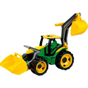 LENA: Műanyag traktor markolóval és rakodóval - 107 cm 93298650 Munkagépek gyerekeknek - Traktor