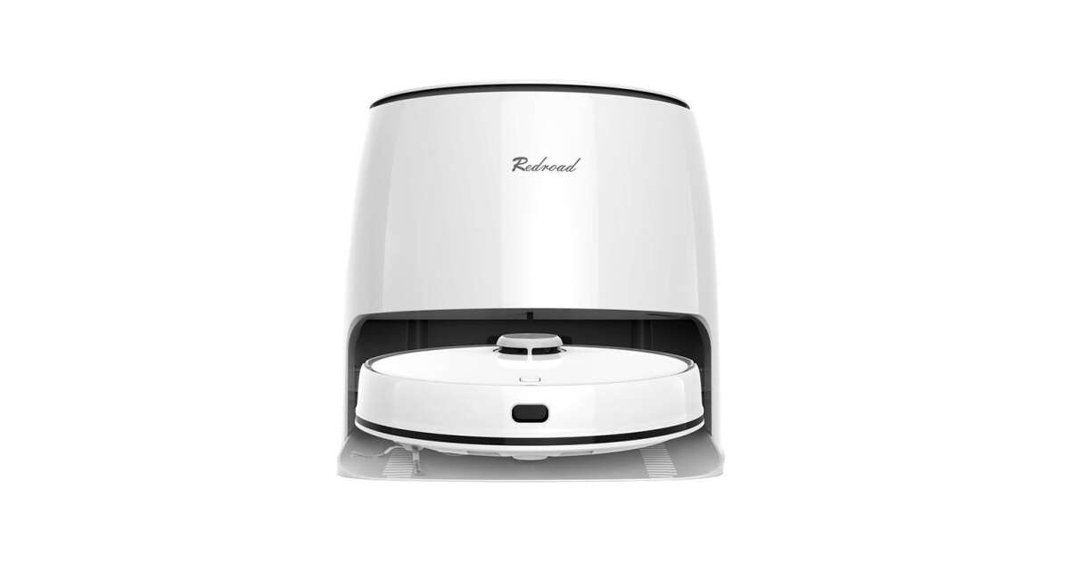 Redroad G10 Robotporszívó és felmosó, öntisztító dokkolóval, 40W, fehér ...