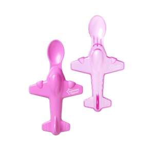 Tommee Tippee Explora Flugzeuglöffel, rosa, BPA-frei, für das Abstillen - Tommee Tippee