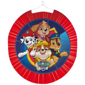 Кръгла хартиена лампа Paw Patrol с диаметър 25 см с Chase, Skye, Marshall и Rubble - Декорация за партита