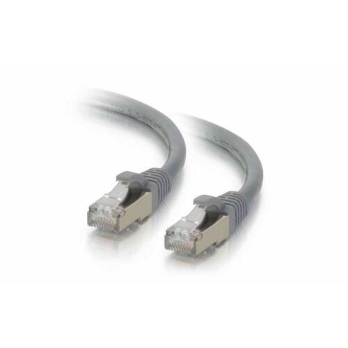 Mercodan KAT6A S/FTP 10m szürke patch kábel, LSZH AWG26 réz Ethernet kábel nagysebességű hálózati csatlakozásokhoz - Hálózati kábel