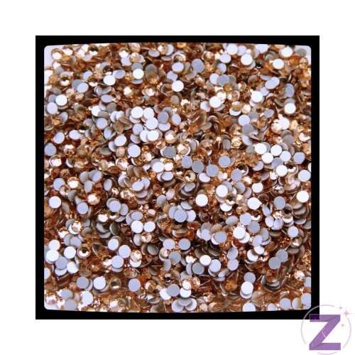 Zodiac light peach ss10 strassz kövek, körmök díszítéséhez, kristály strasszok, körmök díszítéséhez