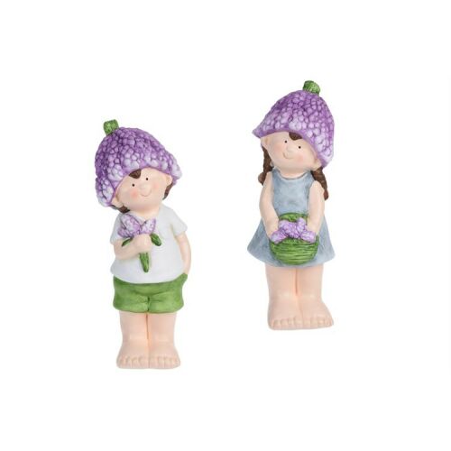 FIGURA FIÚ/LÁNY LEVENDULA 26CM 1DB 175730425 - Játék