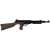 Commando patronos puska toy gun, 50 cm, black and brown, side view