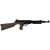 Commando patronos puska toy gun, 50 cm, black and brown, side view