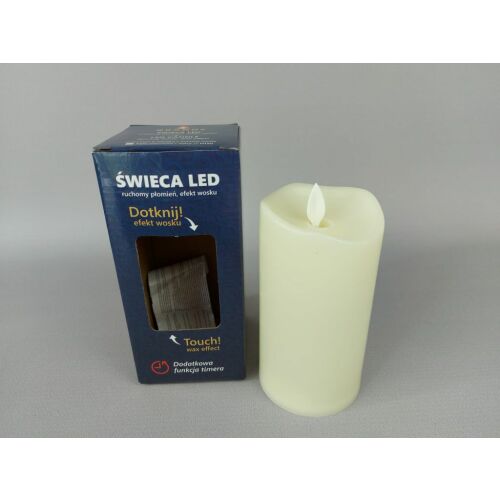 4 darabos LED gyertya mozgó lánggal, ekrü, 150 x 75 mm 175779727 - Gyertya
