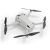 DJI Mini 3 Pro drón, felülről lefelé nézve a propellerekkel és szürke testtel fehér háttéren