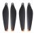 Négy darab DJI Mini 3 Pro / 4 Pro 6030F fekete propeller narancssárga heggyel fehér háttéren
