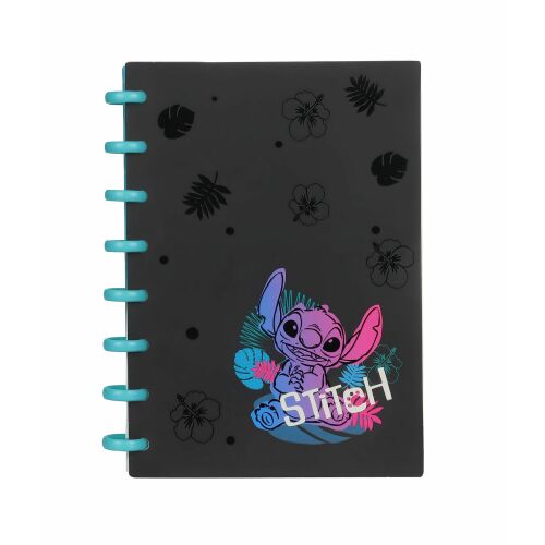 Disney Black. Spirálfüzet A5. Nagy gyűrűs. Négyzetrácsos 100 lapos. Stitch 3 175806998 - Notesz és jegyzetfüzet